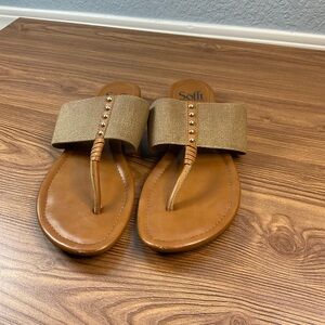 Sofft Tan Sandals Casual Comfort size 8